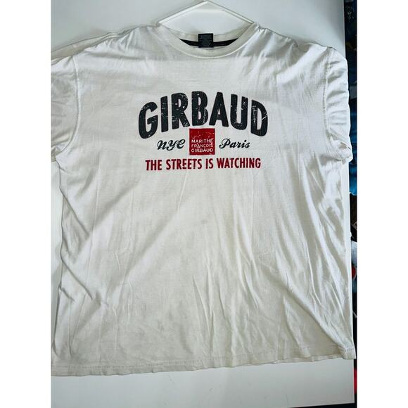 Vintage Marithe Francois Girbaud T-Shirt Men's Size XL White Graphic Print - Picture 1 of 6